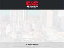 Tablet Screenshot of ccconcretepumping.com